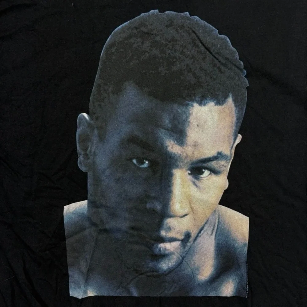 Vintage y2k Mike Tyson Boxing Hall of‎ Fame T-Shirt Black Size XL 2000s